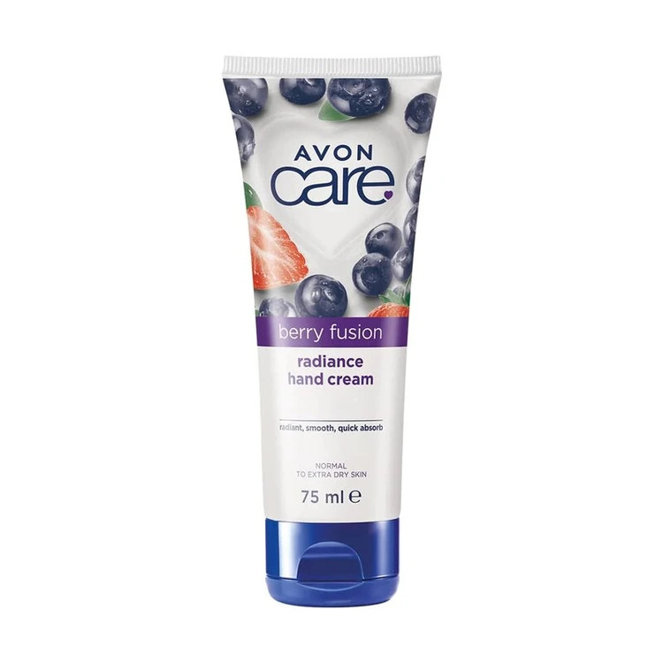 کرم دست درخشان کننده radiance آون Avon عصاره توت فرنگی و بلو بری