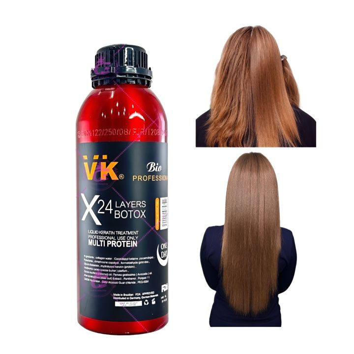 بوتاکس مو 24 لایه وی کی VK X24 LAYERS BOTOX حجم 1400 میل