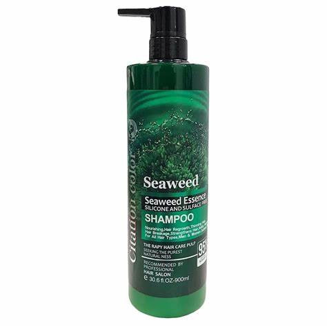 پک شامپو+ماسک مو و سرم مو جلبک دریایی SEAWEED کراتین+تقویت کننده مو+ضد ریزش مو اصل گوک