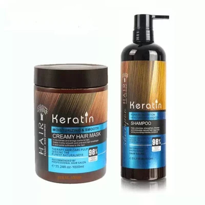 پک شامپو و ماسک مو فری سولفات کراتین HAIR