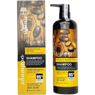 شامپو لایتنس مدل روغن آرگان اصل Lightness Shampoo Argan 900ml