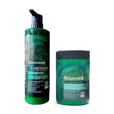 پک شامپو+ماسک مو جلبک دریایی SEAWEED گوک اصل