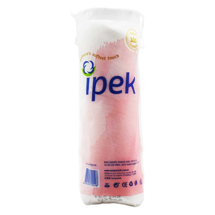 پد پاک کننده آرایش آیپک Ipek اصل ترکیه بسته 70 عددی