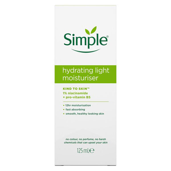 کرم آبرسان و مرطوب کننده مدل لایت سیمپل حجم 125Ml