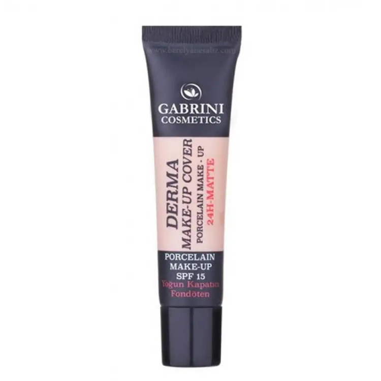 کرم پودر تیوپی درما گابرینی gabrini spf 15 حجم 40 میل