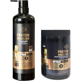 پک ماسک مو و شامپو پروتئین برزیلی 99 ٪ protein brazilian