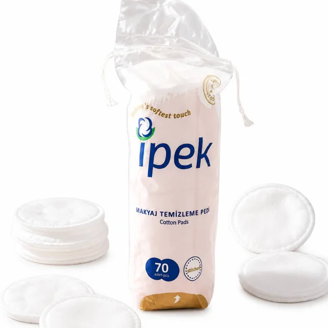 پد سکه ای آرایش پاک کن ایپک IPEK بسته 70 عددی (چینی)
